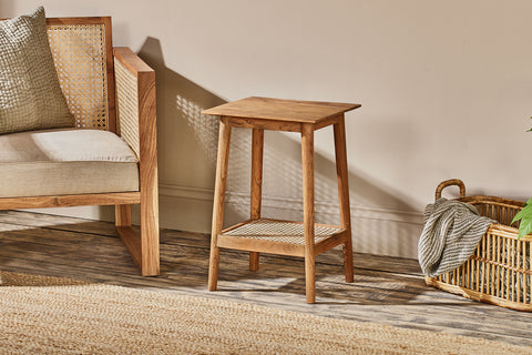 Acacia Wood Side Tables