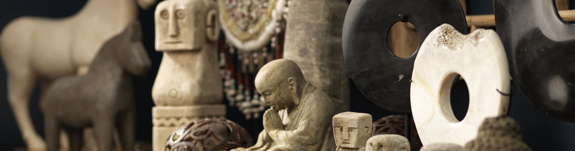 Stoneware and ceramics, Asian stone ornaments