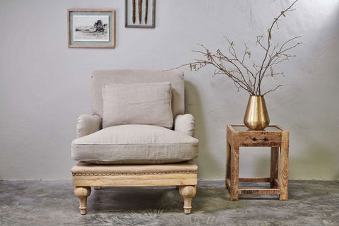 Jute and Linen Chairs