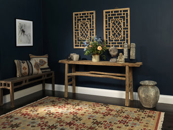 Rustic Vintage Plank Top Console