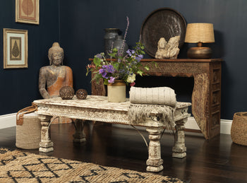 Vintage Indian Thakat Cofee Table and Console