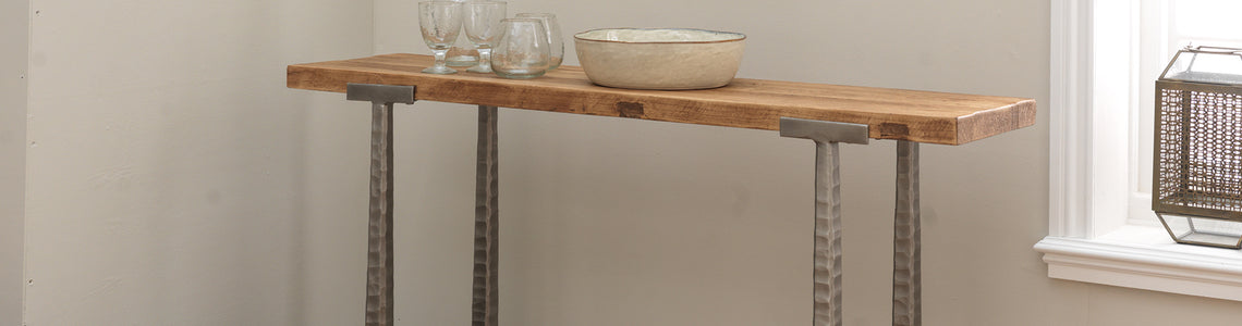 Reclaimed Elm Console Tables