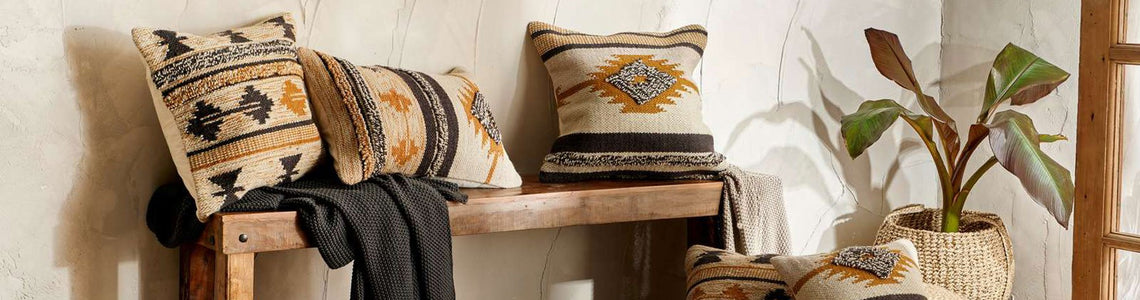 Cushions and Throws, Natural Fibre, Ethnic, Textured Cushions