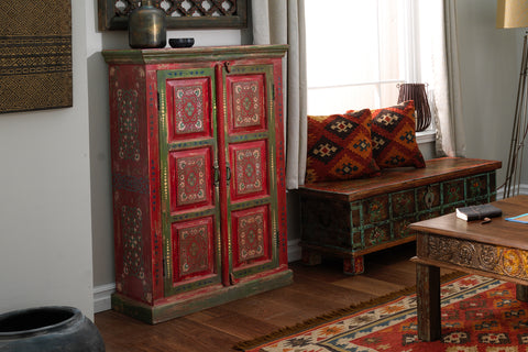 Vintage Indian Cupboards and Bookcases