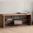 Abha Reclaimed Wood and Iron Storage Bench