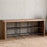 Abha Reclaimed Wood and Iron Storage Bench