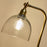 Purnia Glass & Metal Desk Lamp - Clear & Antique Brass