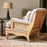 Abe Linen Chair - Stone