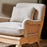 Abe Linen Chair - Stone