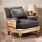 Abe Velvet Armchair, Charcoal