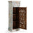 Narrow Carved Single Door Cabinet