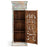 Narrow Carved Single Door Cabinet