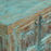 Distressed Turquoise Two Door Almirah