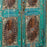 Turquoise Vintage Painted Indian Cabinet