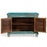 Painted Blue Vintage Pithara Cabinet