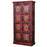 Red Painted Tall Vintage Cabinet