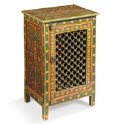Painted Side Cabinet with Lattice Front