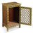 Painted Side Cabinet with Lattice Front