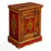 Vintage Red and Gold Side Cabinet