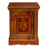 Vintage Red and Gold Side Cabinet
