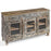 Vintage Indian Sideboard with Glass Panelled Doors