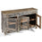 Vintage Indian Sideboard with Glass Panelled Doors