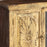 Indian Vintage Cream Sideboard with Glass Panelled Door