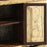 Indian Vintage Cream Sideboard with Glass Panelled Door