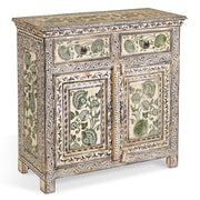 Cream Painted Floral Cabinet