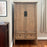 Large Tapered Natural Elm Cabinet