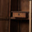 Large Tapered Natural Elm Cabinet