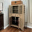 Lattice Door Storage Cabinet