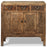 Square Antique Elm Storage Cabinet