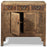 Square Antique Elm Storage Cabinet