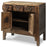 Square Antique Elm Storage Cabinet