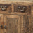 Square Antique Elm Storage Cabinet