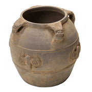 Vintage Pot with Bat Decoration