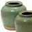 Vintage Green Stoneware Jar