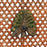 Vintage Painted Jali Panel with Peacock Motif