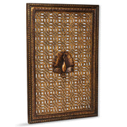 Jali Wooden Panel with Peacock Motif