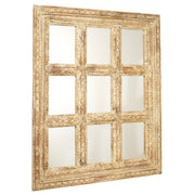 Large Reclaimed Wood Window Mirror