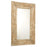 Hand-Carved Reclaimed Wood Cream Mirror