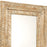 Hand-Carved Reclaimed Wood Cream Mirror