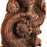 Carved Wooden Ornament on Iron Stand