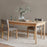 Anbu Mango Wood Dining Table, Natural