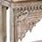 Carved Vintage Cream Console