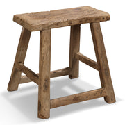 Large Wooden Vintage Chinese Stool