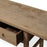 Natural Elm Three Drawer Console