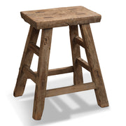 Antique Elm Chinese Stool