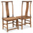 Pair of Antique Elm Yoke Back Side Chairs